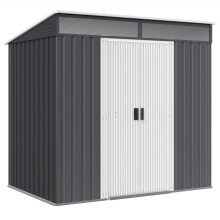 Galvanised Metal Shed 6.5x4FT with Foundation Kit