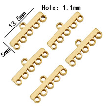 20pcs Cruach Dhosmálta Il-Shnáithe Muince Cluaise Bráisléad Clasp Sraithe Crochta Bails Nascóir le haghaidh Soláthairtí Déanta Seodra DIY