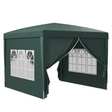 3x3m Pop Up Gazebo with Windows & Carry Bag