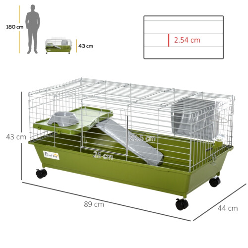 Small Animal Cage with Wheels & Accessories 1