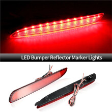 2PCS for 3 Speed 3 10-13 Axela Sport LED Rear Bumper Reflector Light Tail Stop Fog Lamp 12V BBM4515M0C Red