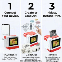 AI Printer Portable Thermal AI Voice Sticker Printer for Pictures Photos Home School Children