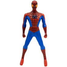 (1 spiderman) Press & Spin Spider-Man Iron Man Tiga Robot Action Figure Toy for Kids Boys Gift