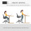 (Black, Mesh) Ergonomic Mesh Draughtsman Chair, Black 4