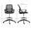 (Black, Mesh) Ergonomic Mesh Draughtsman Chair, Black 3