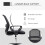 (Black, Mesh) Ergonomic Mesh Draughtsman Chair, Black 6