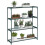 Four-Tier Steel Plant Shelf - Black 1
