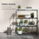 Four-Tier Steel Plant Shelf - Black 4