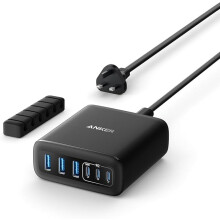 Anker USB C Charger, 6 Port Charging Station with 112W Power (Cable Included)