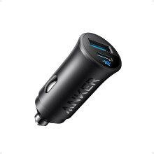 Anker 30W 2-Port USB C Car Charger with PowerlQ 3.0 for iPhone Samsung Galaxy