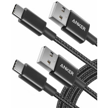 Anker 2-Pack 6 ft Nylon USB-A to USB-C Fast Charging Cable for Galaxy S21+ 5G