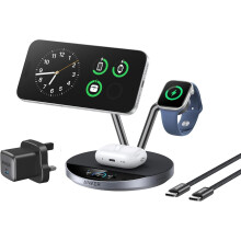 Anker Prime 3-in-1 Wireless Charging Station, Qi2 25W, MagSafe Compatible