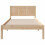 VidaXL vidaXL Bed Frame Brown 80 x 200 cm Solid Pine wood 5