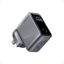 Anker Prime 160W GaN 3-Port USB C Charger,Smart Display,Touch Control