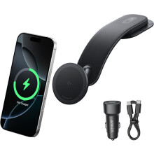Anker Nano Wireless Car Charger 15W Qi2 Fast Charging & Adjustable Mounting Arm