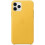 Apple Apple iPhone 11 Pro Max Leather Case Meyer Lemon Yellow Cover Genuine New 1