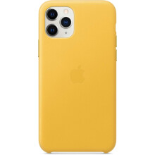 Apple iPhone 11 Pro Max European Leather Smartphone Case Meyer Lemon Genuine New