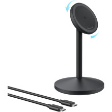 Anker MagGo Wireless Charger 15W Fast Charging Wireless ChargerStand USB-C Cable