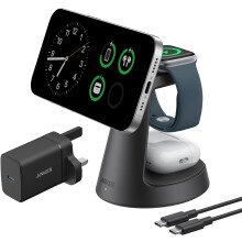 Anker MagGo Magnetic Wireless Charger (Dock Stand), 3-in-1 Qi2 Certified, 15W