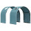 VidaXL vidaXL Bed Tunnel 2 pcs Light Blue 211 x 52.5 x 2 cm Polyester 5