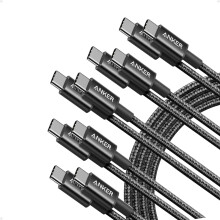 Anker USB C to USB C Cable, Type-C 60W Fast Charging Cable (6FT, 5Pack)