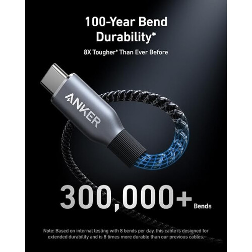 Anker Anker Prime USB C to USB C Cable, 240W 6 ft Fast Charging USB 2.0 C Cable 2