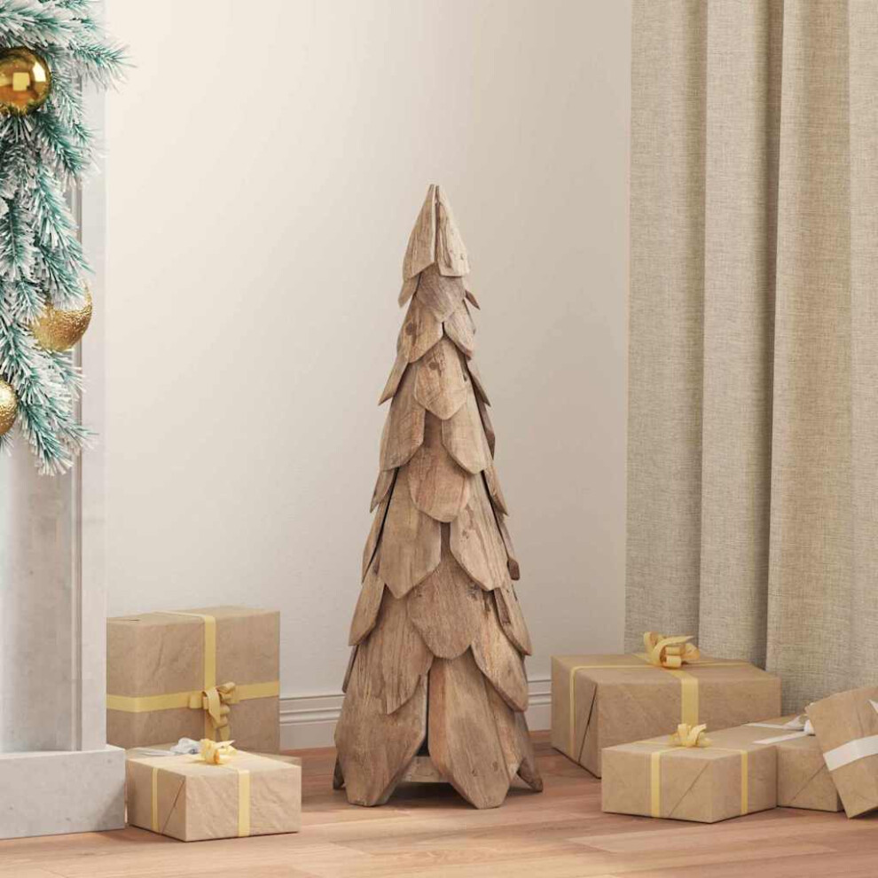 Vidaxl (80 Cm) Christmas Tree Brown 51 Cm Solid Teak Wood