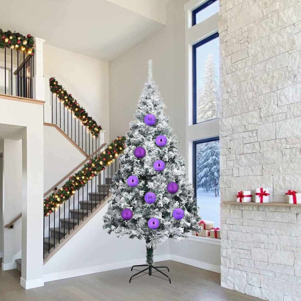 Vidaxl (Lilac, Ø 20 Cm) Christmas Bauble Set Xl 9 Pcs Red Ø 15 Cm Plastic