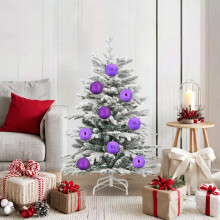 (Lilac, Ø 10 cm) vidaXL Christmas Bauble Set XL 9 pcs Red Ø 15 cm Plastic