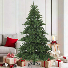 (Green, 180 cm) vidaXL Artificial Hinged Christmas Tree Green 150 cm PVC, steel