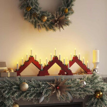 vidaXL Christmas Candle Bridge 3 pcs 7 LEDs Warm White