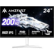 24 Inch 200Hz Gaming Monitor, FHD 1080P Fast IPS, 1ms MPRT, Adaptive Sync, AI-Crosshair, 110% sRGB, HDR, Low Blue Light