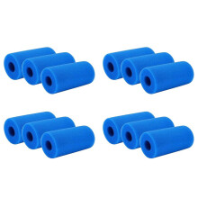 12 Pack Pool Filter Sponge Cartridge for Type A Reusable Washable Hot Tub Cleaner Tool