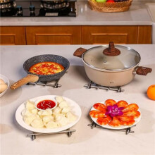 8 Pièces Dessous de Plat en Acier Inoxydable pour Casseroles et Poêles Dessous de Plat Supports de Refroidissement pour Coussins Chauds Support de