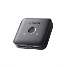 Anker HDMI Switch, 4K@60Hz, 2 in 1 out, smooth finish, supports HDR, 3D, Dolby