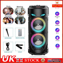 Wireless Portable Bluetooth Party Speaker Sub Woofer Heavy Bass Sound System UK