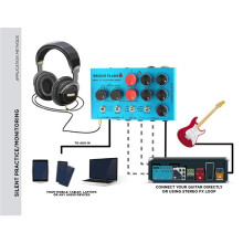2X MOSKYAUDIO Audio Bright Flame Multi Guitar Amp Simulator Pedal Stereo Cabinet Sim Box Preamp DI Box Effect Pedal