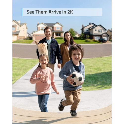 Eufy eufy Security Wireless Add-on Video Doorbell 2K Resolution HomeBase 2 Required 1