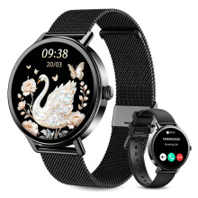 IOWODO Smart Watch for Women lady with Bluetooth Calls Health Fitness Tracker