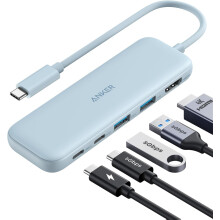 Anker USB C Hub 5-in-1 HDMI Splitter with 4K Display for MacBook Pro Air Dell