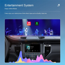 Adaptador CarPlay Sem Fio, Dongle para Carro Converte com Fio em Sem Fio, Tipo C/USB, Plug &