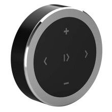 Reproductor de Música para Volante con Control Remoto Inalámbrico y Botón Multimedia para Smartphones Android e IOS. Kit para Coche.