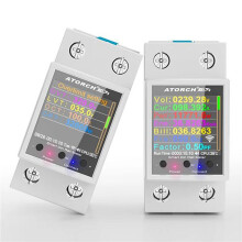 2X ATORCH GR2PW Electricity Meter Tuya WiFi Rail Power Meter AC50-320V Digital Display Monitor