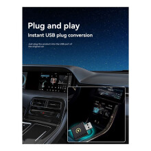 2 in 1 Wireless Carplay Android Auto Adapter AI Box Car Dongle BT WiFi Plug& for Wired CarPlay/Andriod Auto