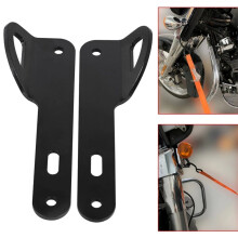 Black Front End Fork Tie Down Bracket Kit Fit for 1993-2023 Electra Glide