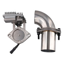 Válvula de Corte de Escape Elétrica com Tubos Flangeados 12 V Ajuste de Saída de Energia 63 mm 2,5 Polegadas