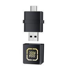 USB Tipo C Carplay Android Auto 2 em 1 Adaptador Carplay Sem Fio para Carplay com Fio para Sem Fio Android Auto