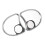 Chrome Batwing Inner Fairing Mount Side Mirrors with Blind Spot for  Touring 1