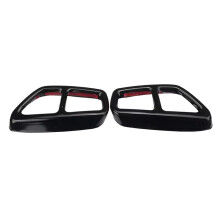 Rear Dual Exhaust Pipe Cover Trims for 5 Series G30 G31 2017-2022 Tailpipe Trim Frame Car Exterior Modification A