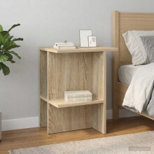 vidaXL Coffee Table 2 pcs Sonoma Oak 40 x 30 x 49 cm Engineered Wood